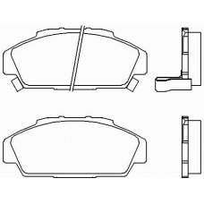 P 28 041 BREMBO Комплект тормозных колодок, дисковый тормоз