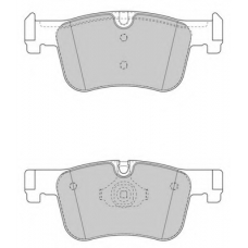 FD7598A NECTO Комплект тормозных колодок, дисковый тормоз