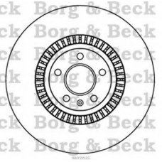 BBD5992S BORG & BECK Тормозной диск