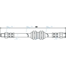 HOS3031 APEC Тормозной шланг