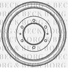 BBR7210 BORG & BECK Тормозной барабан