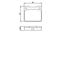 0 986 460 881 BOSCH Комплект тормозных колодок, дисковый тормоз