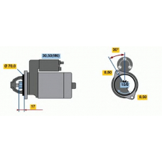 0 986 018 570 BOSCH Стартер