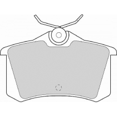 FD6466A NECTO Комплект тормозных колодок, дисковый тормоз