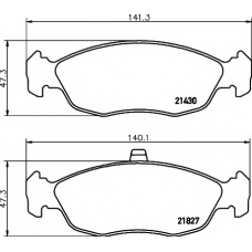 8DB 355 008-291 HELLA PAGID Комплект тормозных колодок, дисковый тормоз