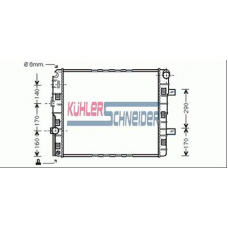 0441801 KUHLER SCHNEIDER Радиатор, охлаждение двигател