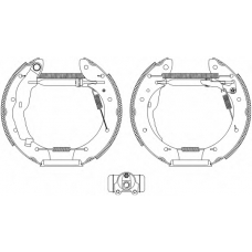 8DB 355 004-321 HELLA Комплект тормозных колодок