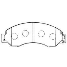 PN-2368 JNBK Колодки тормозные