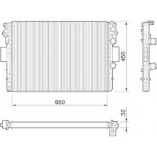 350213182000 MAGNETI MARELLI Радиатор, охлаждение двигателя