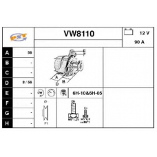 VW8110 SNRA Генератор