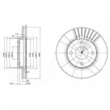 BG3359C DELPHI Тормозной диск