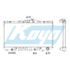 PA010162 KOYO P-tank corrugate-fin ass'y