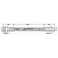 FBH7500 FIRST LINE Тормозной шланг