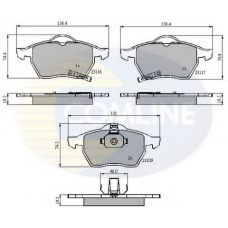 CBP31167 COMLINE Комплект тормозных колодок, дисковый тормоз