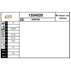 1554020 SNRA Тормозной суппорт