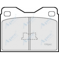 PAD272 APEC Комплект тормозных колодок, дисковый тормоз