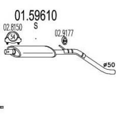 01.59610 MTS Средний глушитель выхлопных газов