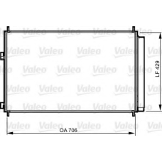 814204 VALEO Конденсатор, кондиционер