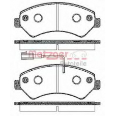 1275.01 METZGER Комплект тормозных колодок, дисковый тормоз