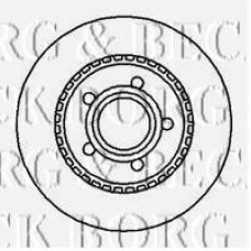 BBD4116 BORG & BECK Тормозной диск