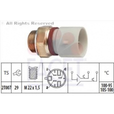 7.5674 FACET Термовыключатель, вентилятор радиатора