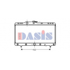 210600N AKS DASIS Радиатор, охлаждение двигателя