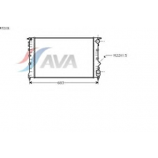 RT2131 AVA Радиатор, охлаждение двигателя