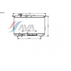 HY2107 AVA Радиатор, охлаждение двигателя