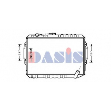 140025N AKS DASIS Радиатор, охлаждение двигателя