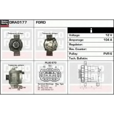 DRA0177 DELCO REMY Генератор