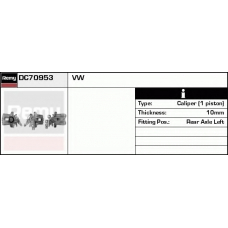 DC70953 DELCO REMY Тормозной суппорт