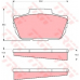 GDB337 TRW Комплект тормозных колодок, дисковый тормоз