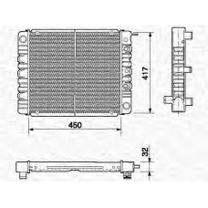 350213664000 MAGNETI MARELLI Радиатор, охлаждение двигателя