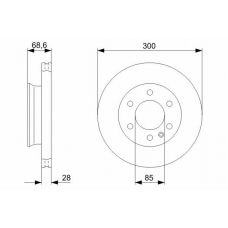 0 986 479 294 BOSCH Тормозной диск