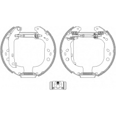 8DB 355 005-101 HELLA PAGID Комплект тормозных колодок