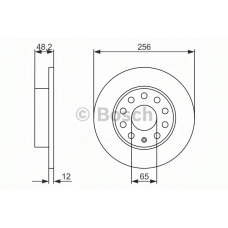 0 986 479 B78 BOSCH Тормозной диск