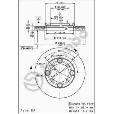 09.5009.20 BREMBO Тормозной диск