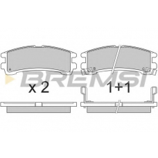 BP2619 BREMSI Комплект тормозных колодок, дисковый тормоз