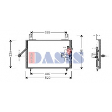 112005N AKS DASIS Конденсатор, кондиционер