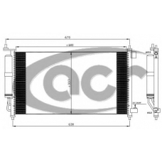 300682 ACR Конденсатор, кондиционер