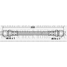 BBH7199 BORG & BECK Тормозной шланг