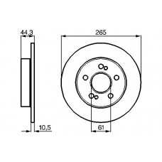 0 986 478 758 BOSCH Тормозной диск