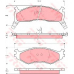 GDB1158 TRW Комплект тормозных колодок, дисковый тормоз