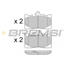 BP3418 BREMSI Комплект тормозных колодок, дисковый тормоз