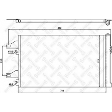 10-45407-SX STELLOX Конденсатор, кондиционер