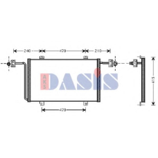 182460N AKS DASIS Конденсатор, кондиционер