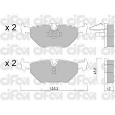 822-210-0 CIFAM Комплект тормозных колодок, дисковый тормоз