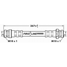 FBH7002 FIRST LINE Тормозной шланг