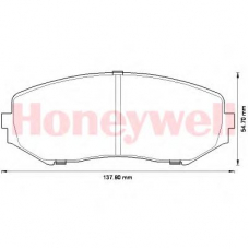572584B BENDIX Комплект тормозных колодок, дисковый тормоз