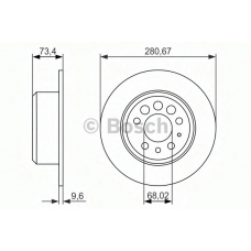 0 986 479 835 BOSCH Тормозной диск